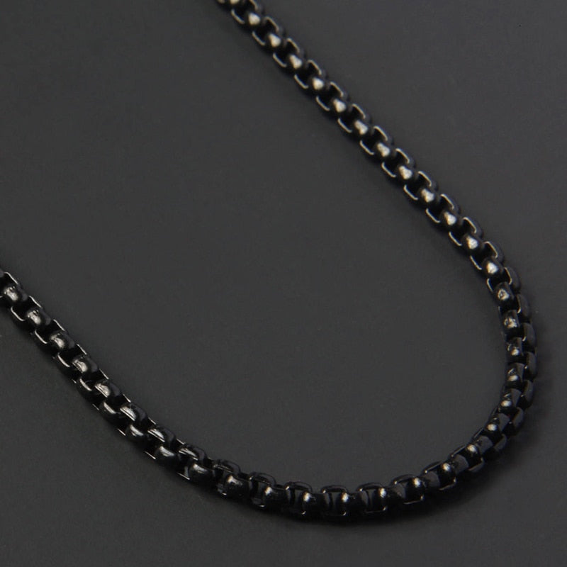 2022 Fashion New Figaro Chain Necklace Men Stainless Steel Gold Color Long Necklace For Men Jewelry Gift Collar Hombres