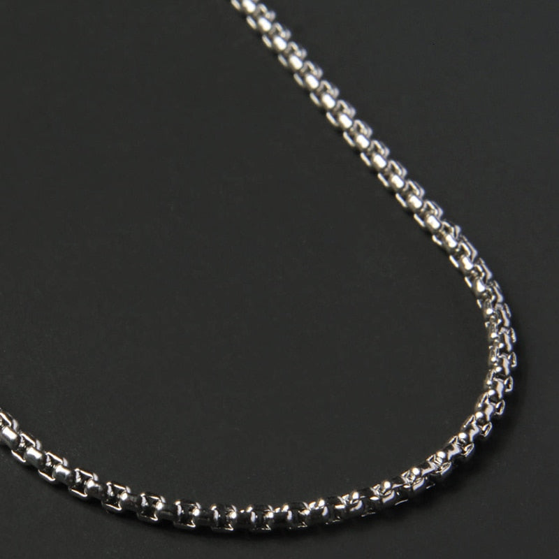2022 Fashion New Figaro Chain Necklace Men Stainless Steel Gold Color Long Necklace For Men Jewelry Gift Collar Hombres