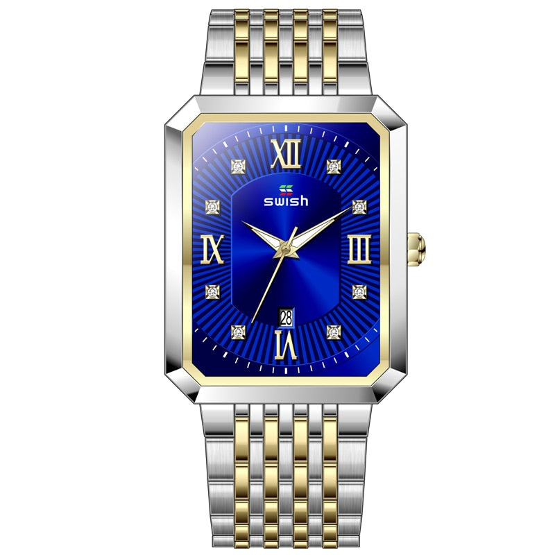 HI CLASS* Gold men quartz waterproof watch