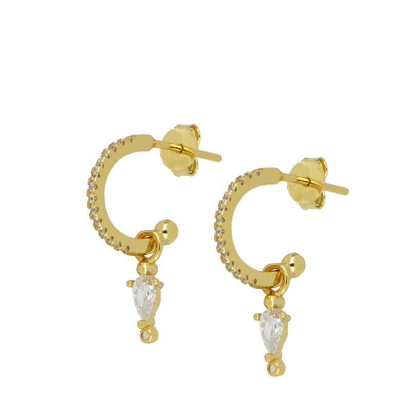 HI CLASS* 14K gold plated small earrings