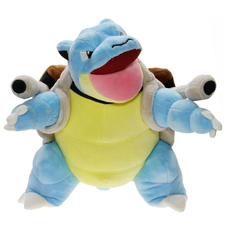 Pokemon Plush Stuffed Animal Toy Blastoise Squirtle Wartortle Turtle Evolution Plush Doll for Children Gift 30cm