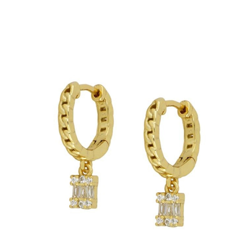 HI CLASS* 14K gold plated small earrings