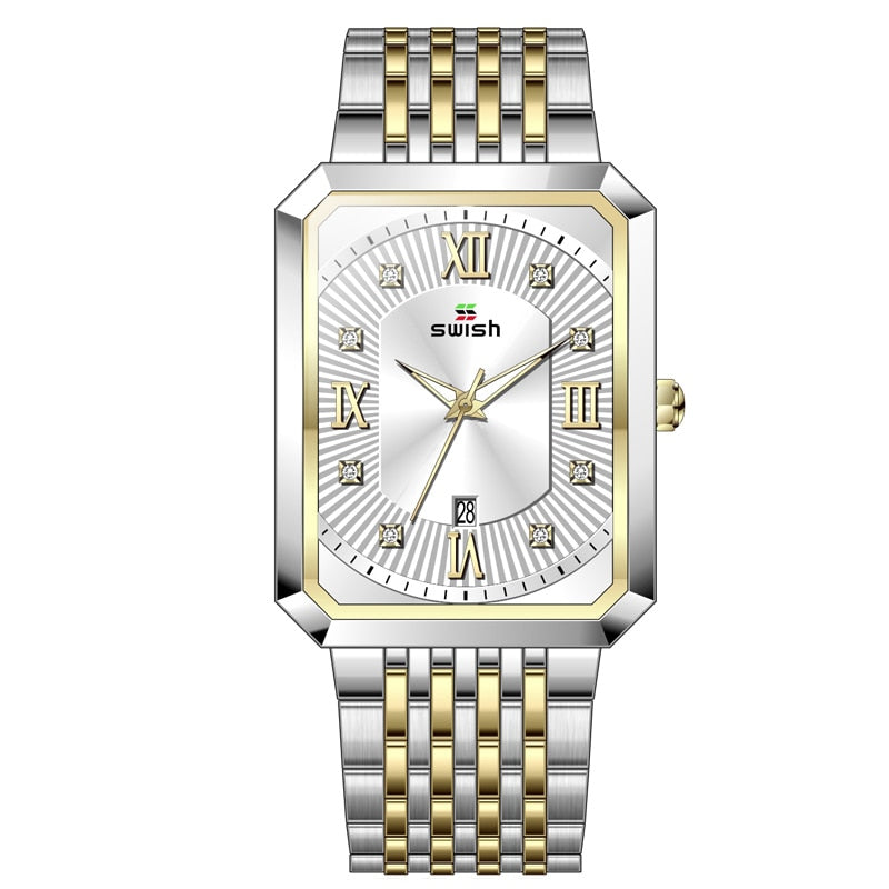 HI CLASS* Gold men quartz waterproof watch