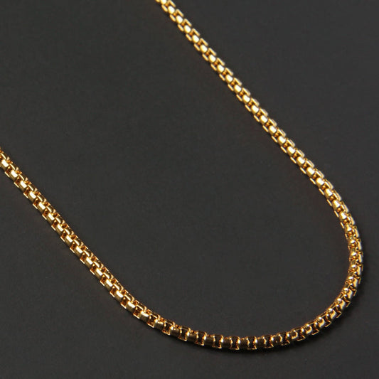 2022 Fashion New Figaro Chain Necklace Men Stainless Steel Gold Color Long Necklace For Men Jewelry Gift Collar Hombres