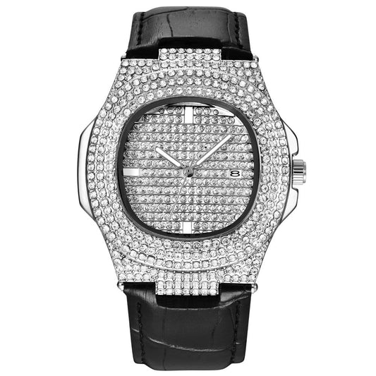 HI CLASS* Iced out diamond watch