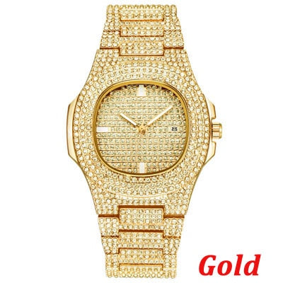 HI CLASS* Iced out diamond watch