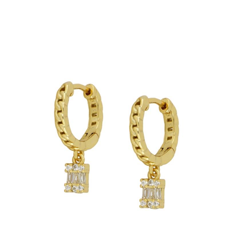 HI CLASS* 14K gold plated small earrings